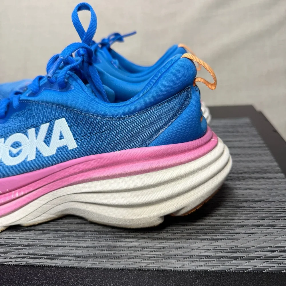 Hoka One Bondi 8 Shoes - Womens 10 - Blue Running 1127952 CSAA Comfort